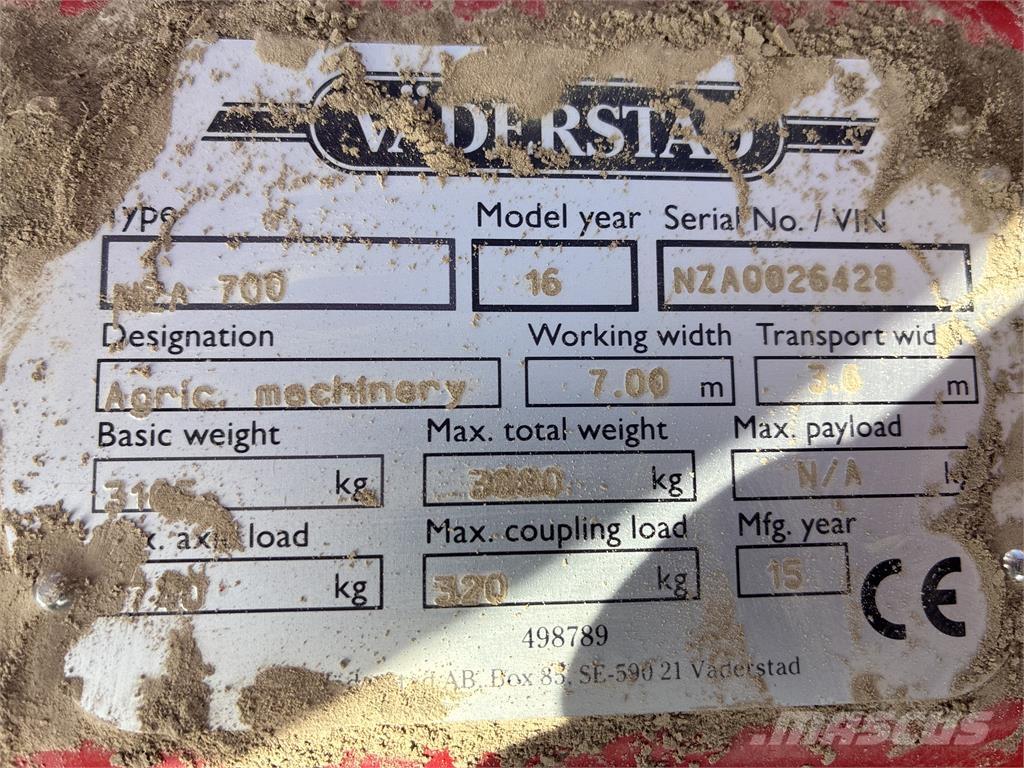 Väderstad NZA 800 HARV Harrows