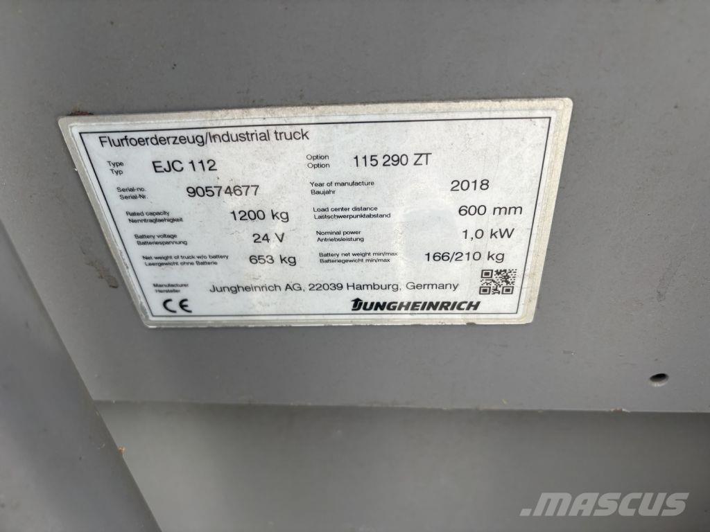 Jungheinrich EJC 112 Pedestrian stacker