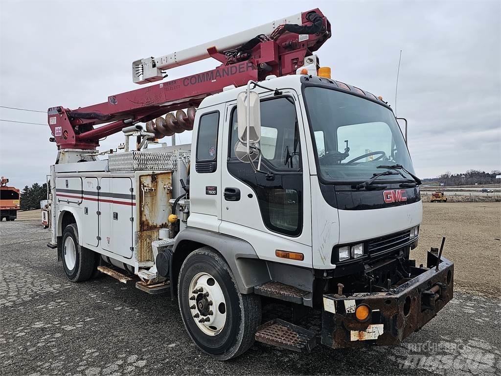 GMC T7500 Mobile drill rig trucks