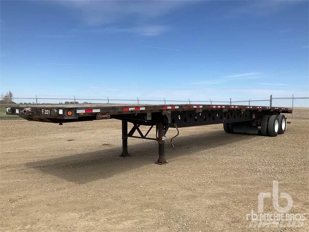 Manac 48 ft T/A Flatbed/Dropside semi-trailers