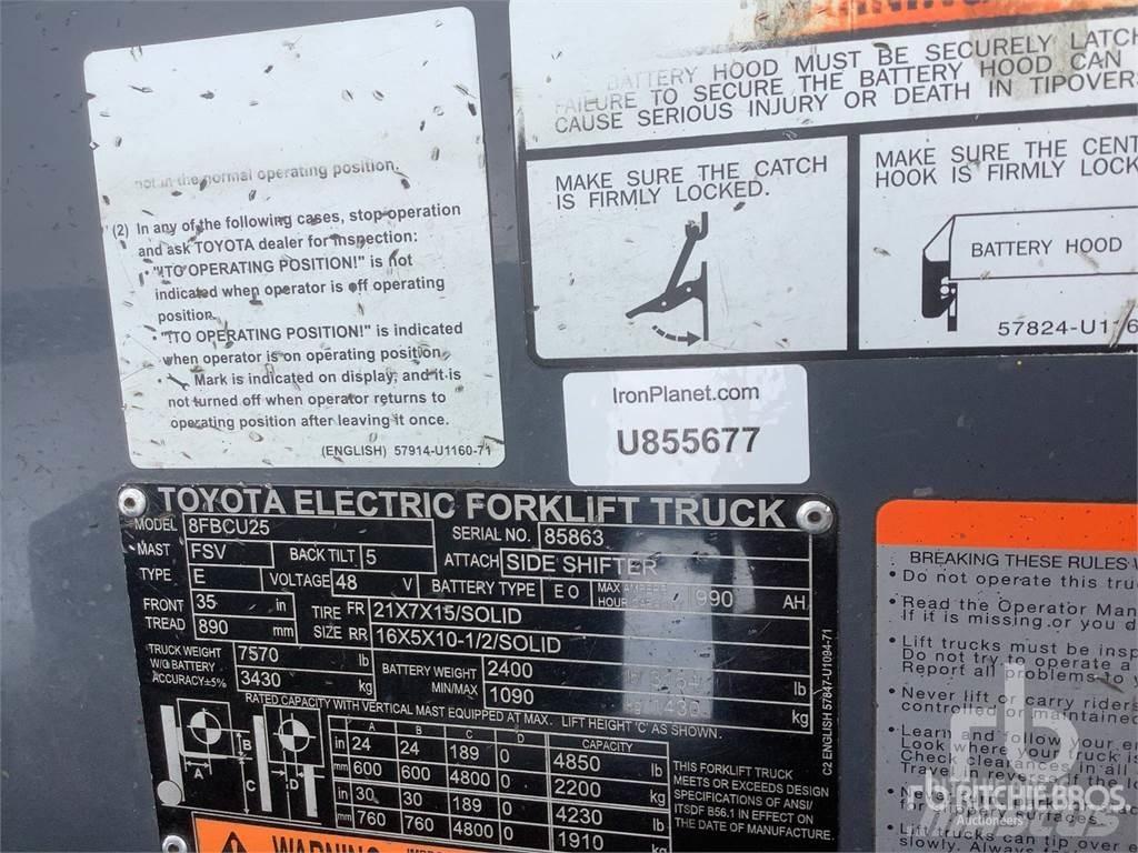 Toyota 8FBCU25 Electric forklift trucks