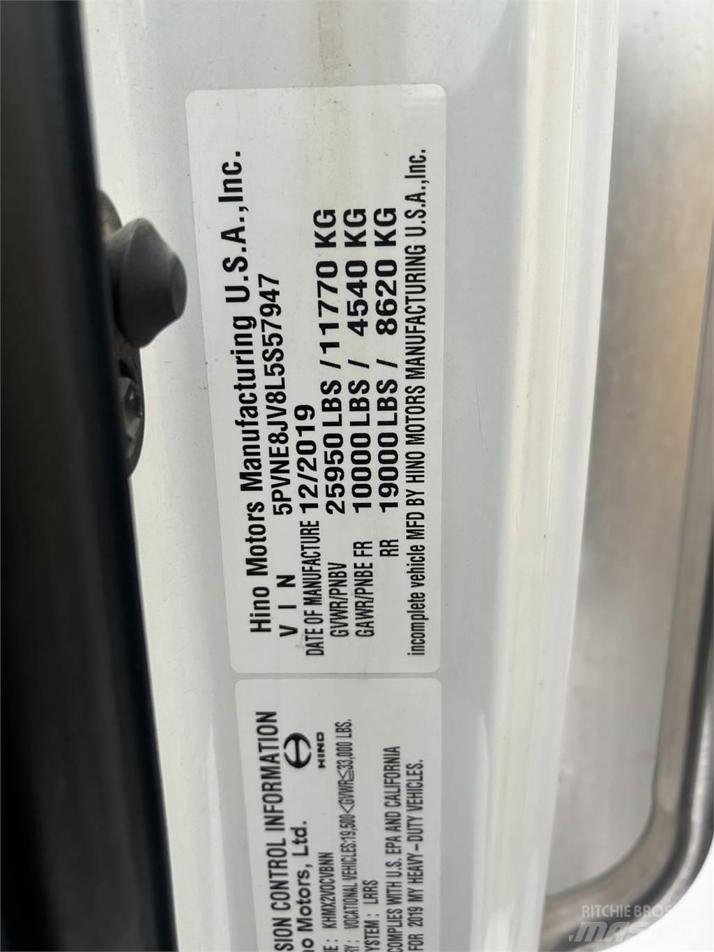 Hino 268 Box body trucks