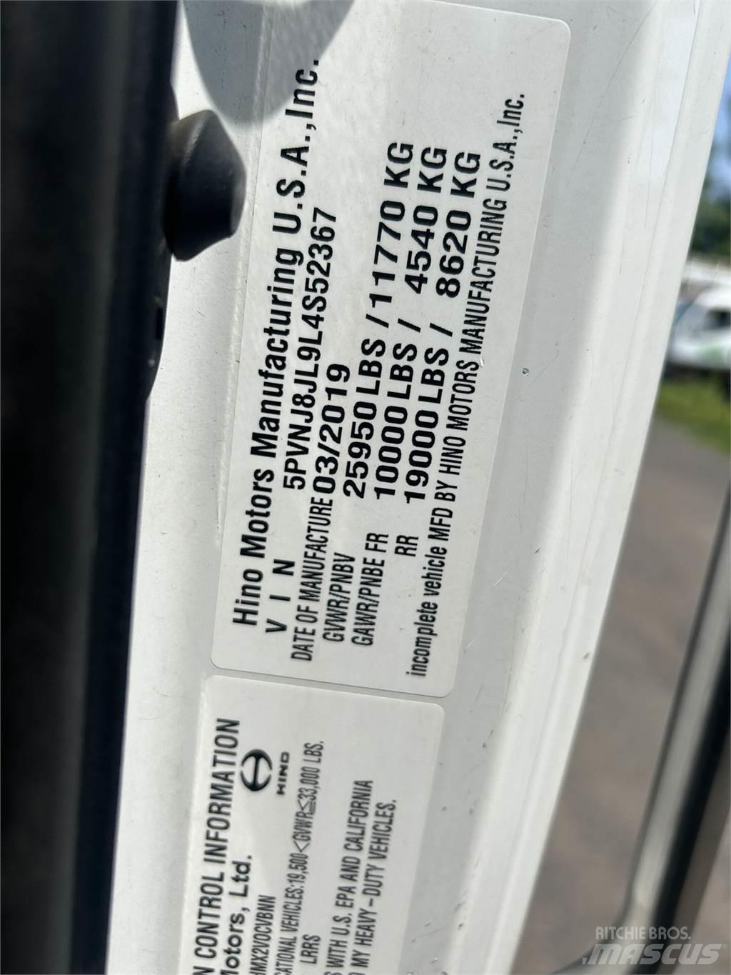 Hino 268A Chassis Cab trucks