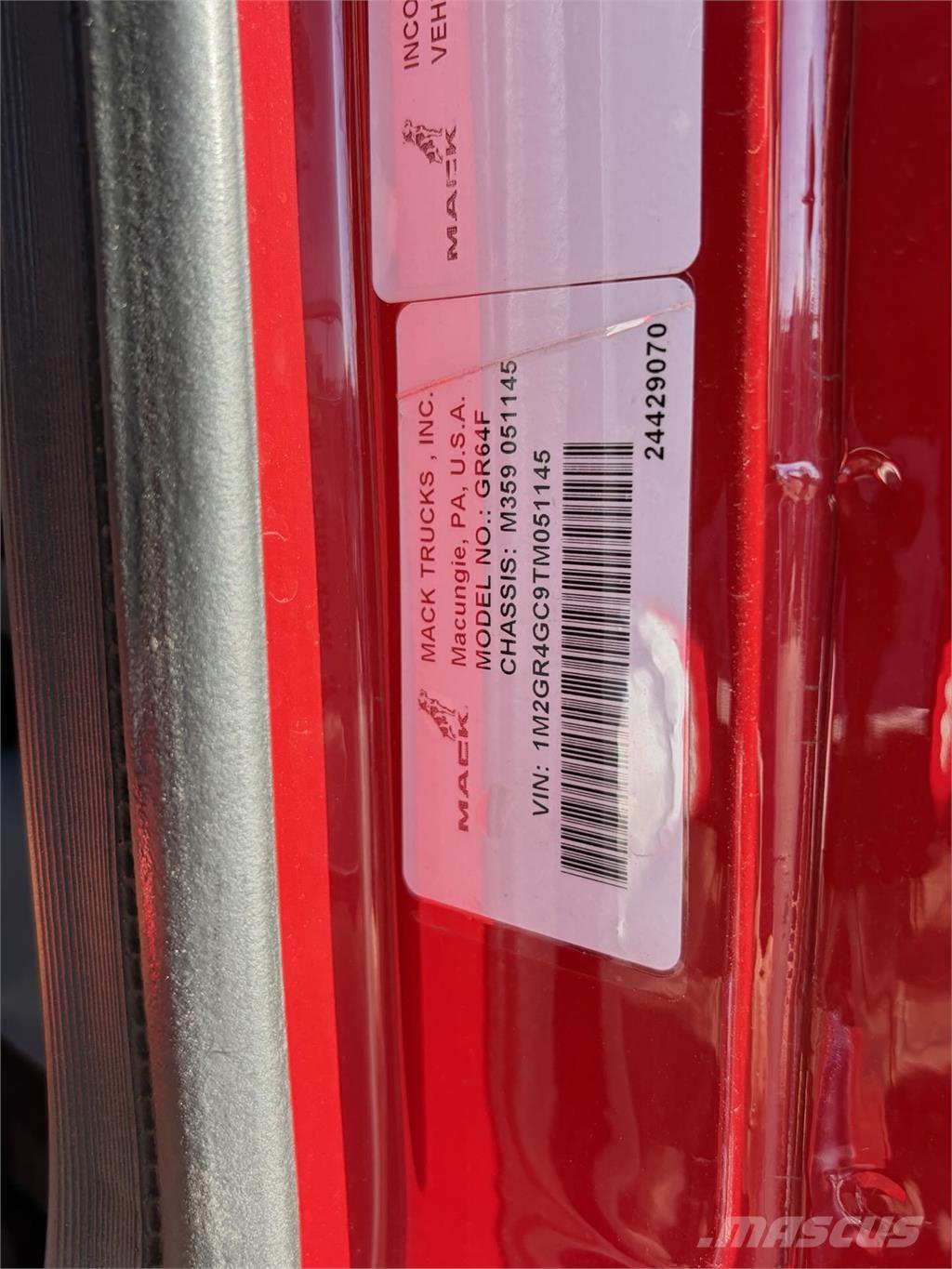 Mack GR64FR Tipper trucks