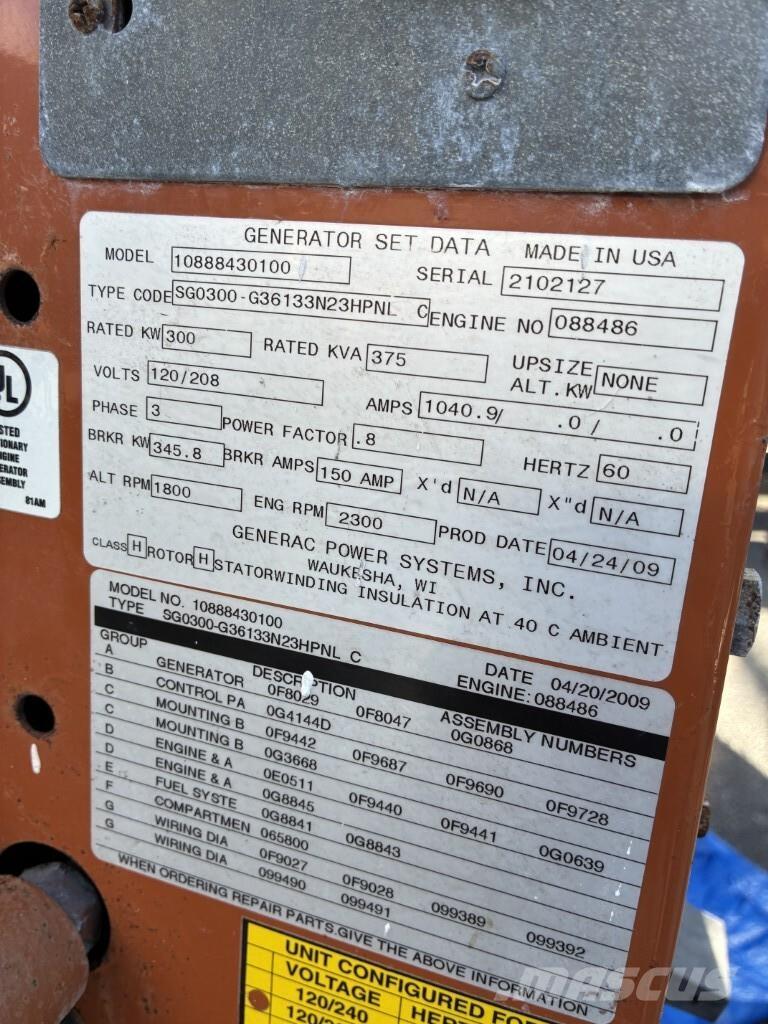 Generac SG300 Gas Generators