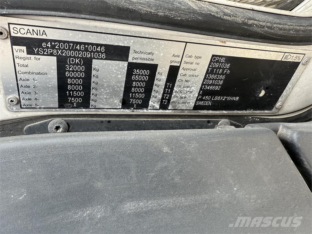 Scania P450 Euro6 Combi / vacuum trucks