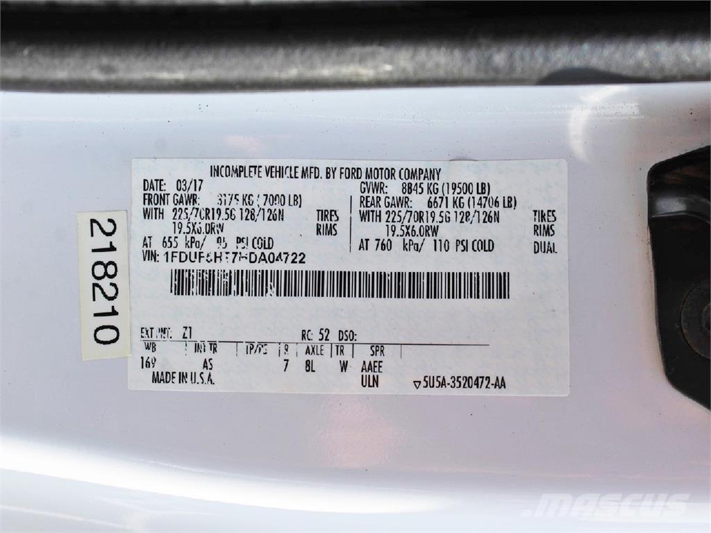 Ford F550 Truck & Van mounted aerial platforms