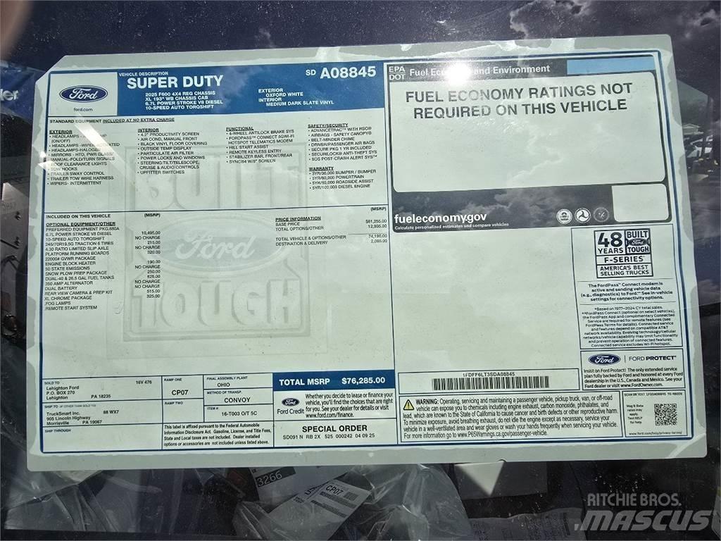 Ford F600 Chassis Cab trucks