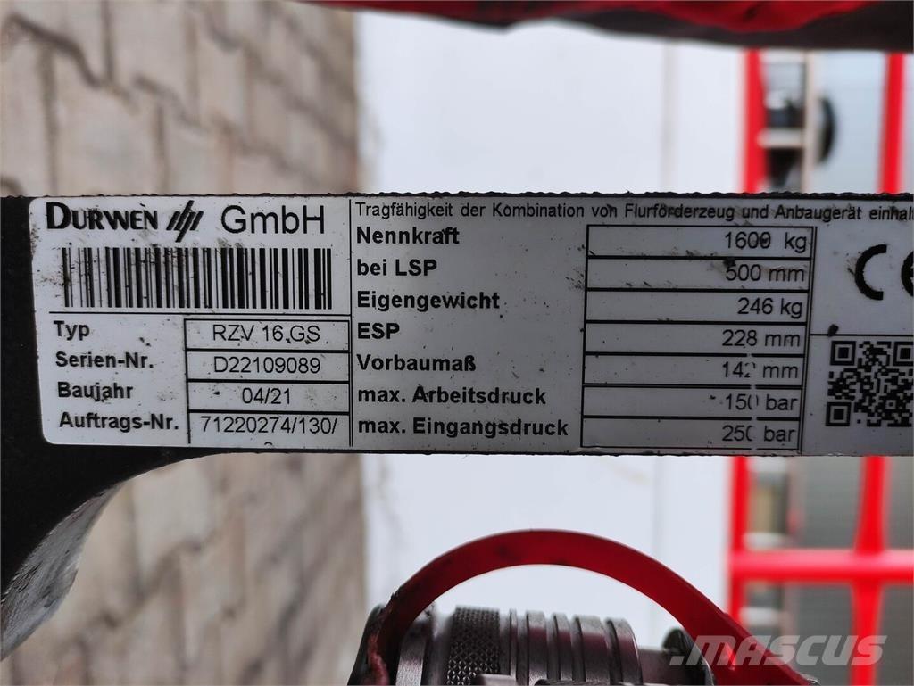 Durwen RZV 16 GS Material Handling - Others