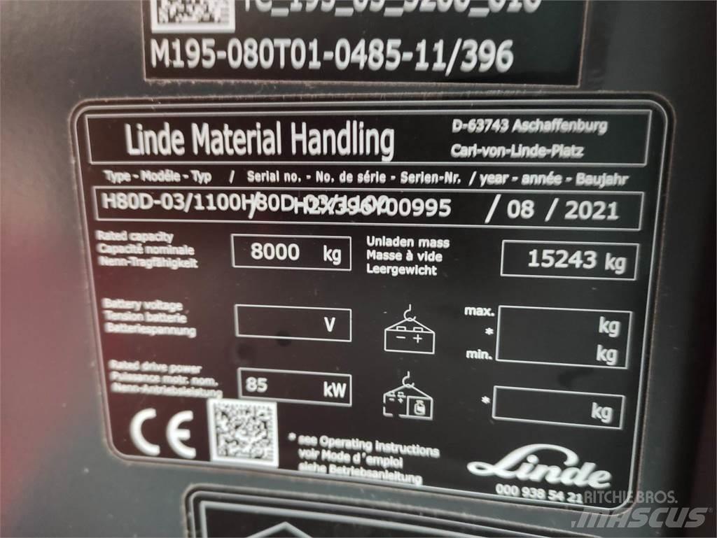 Linde H80D-1100-03-396 Diesel trucks