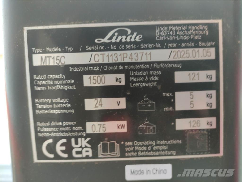 Linde MT15C Low lifter