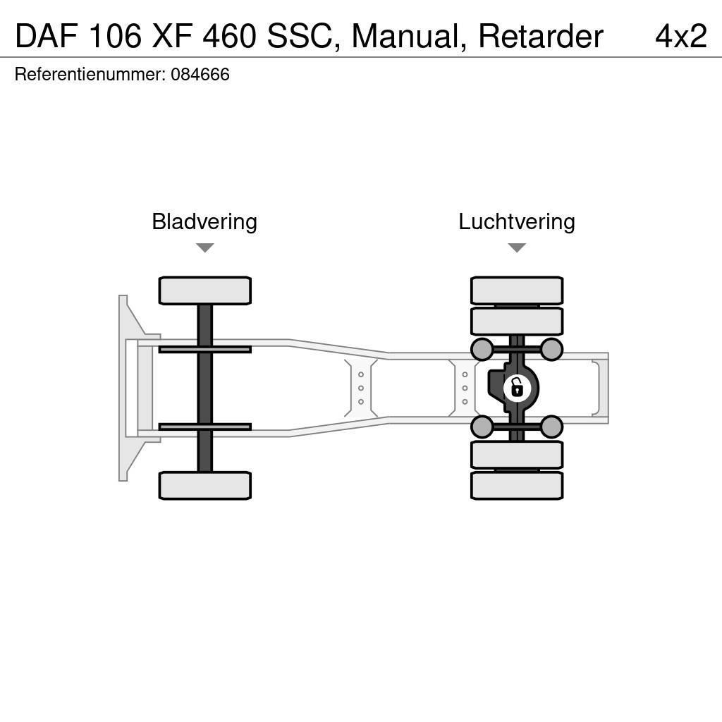 DAF 106 XF 460 SSC, Manual, Retarder Tractor Units