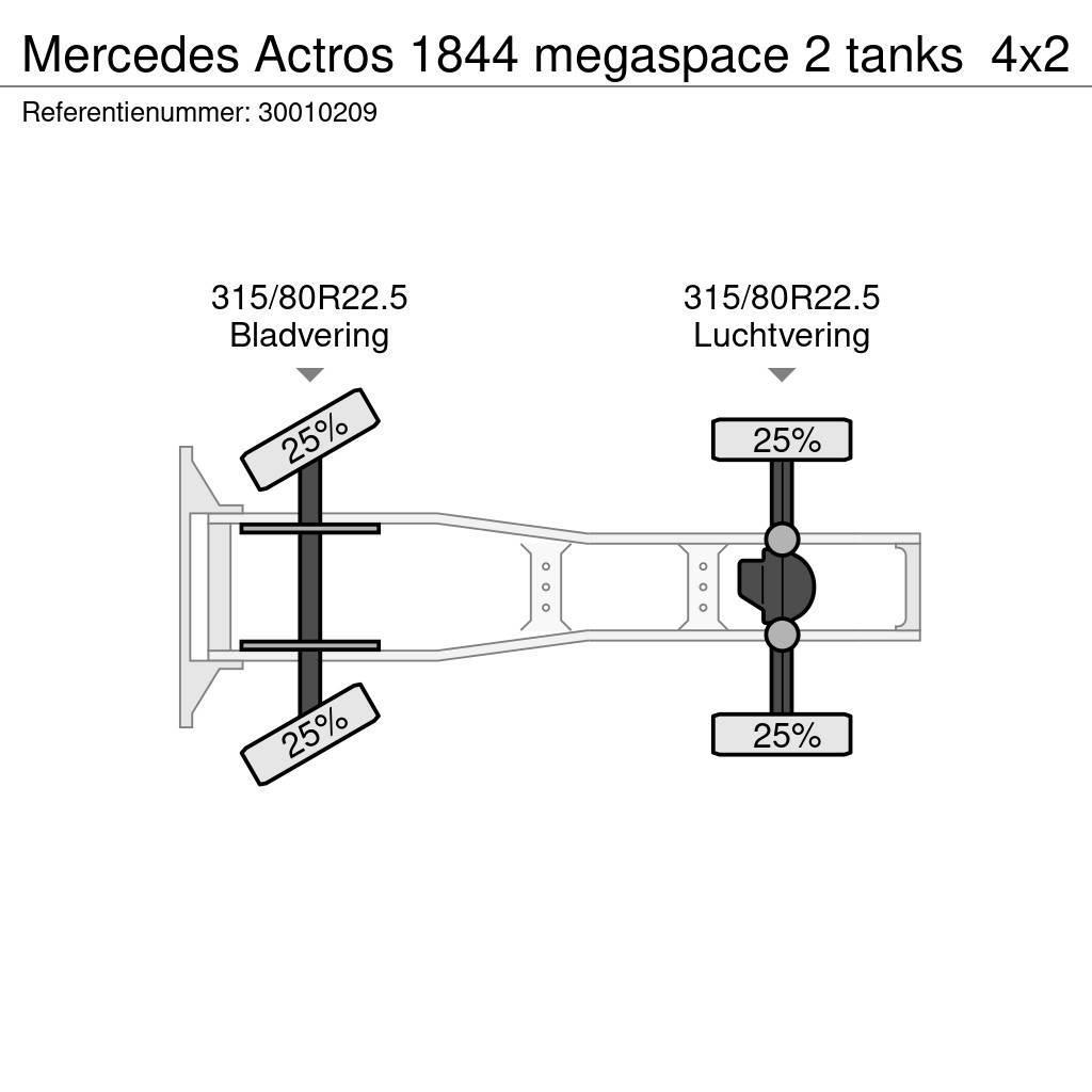 Mercedes-Benz Actros 1844 megaspace 2 tanks Tractor Units