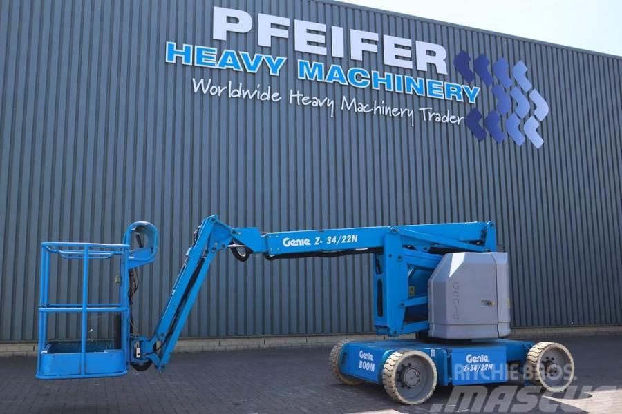 Genie Z34/22N Electric, 4x2 Drive, 12.5m Working Height, Articulated boom lifts