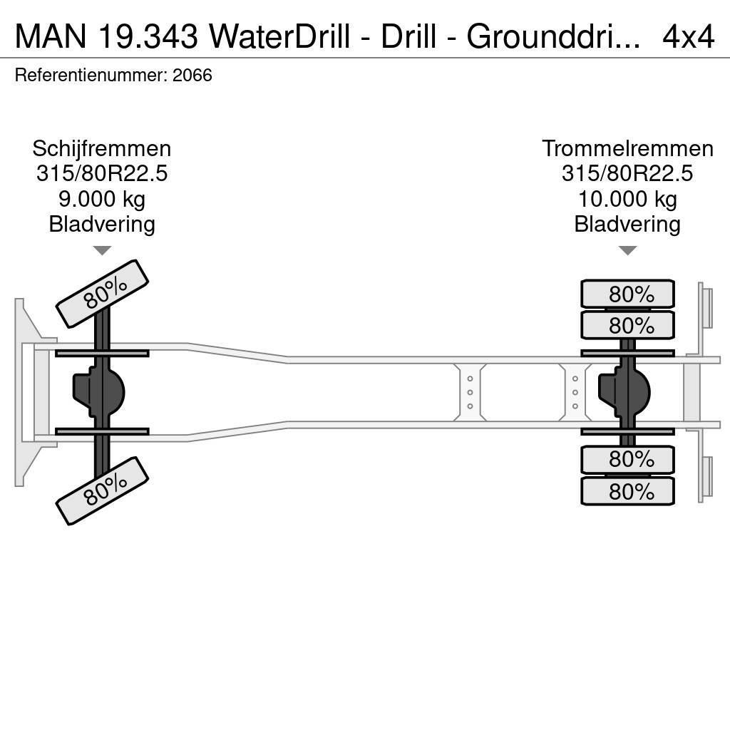 MAN 19.343 WaterDrill - Drill - Grounddrill - Boor All terrain cranes