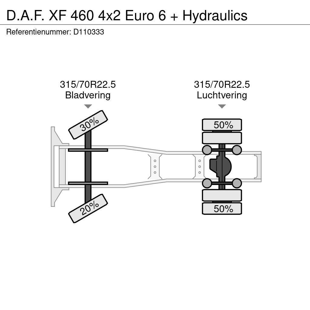 DAF XF 460 4x2 Euro 6 + Hydraulics Tractor Units