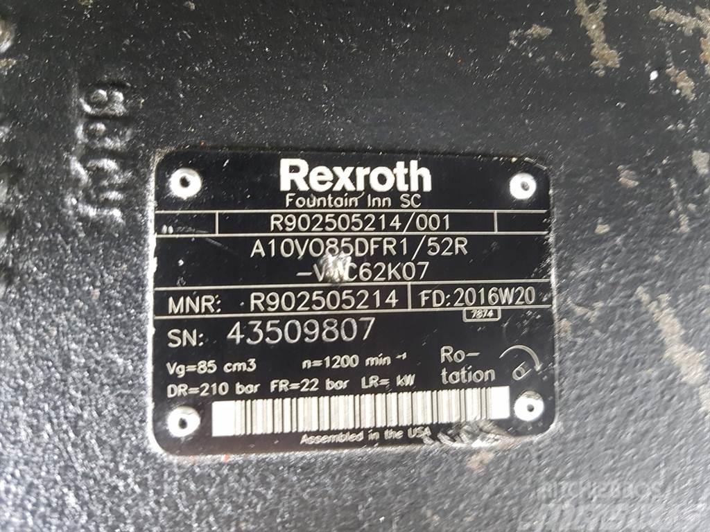 Rexroth A10VO85DFR1/52R - Load sensing pump Hydraulics