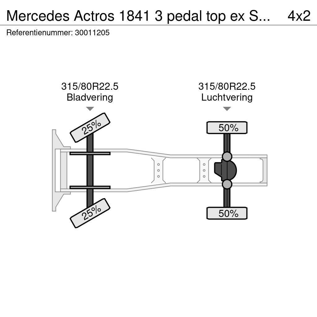 Mercedes-Benz Actros 1841 3 pedal top ex Supermarket Tractor Units