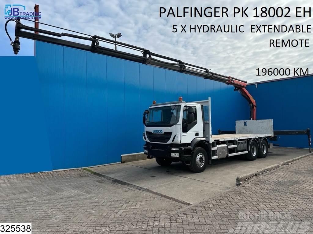 Iveco Trakker 360 6x4, Palfinger, Remote, Steel suspensi Flatbed / Dropside trucks