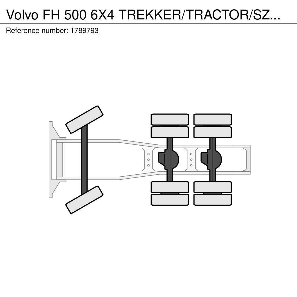 Volvo FH 500 6X4 TREKKER/TRACTOR/SZM EURO 6 HYDRAULIC Tractor Units