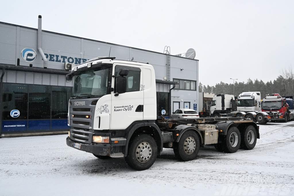 Scania G380 8x4 Vaijeriauto Cable lift demountable trucks