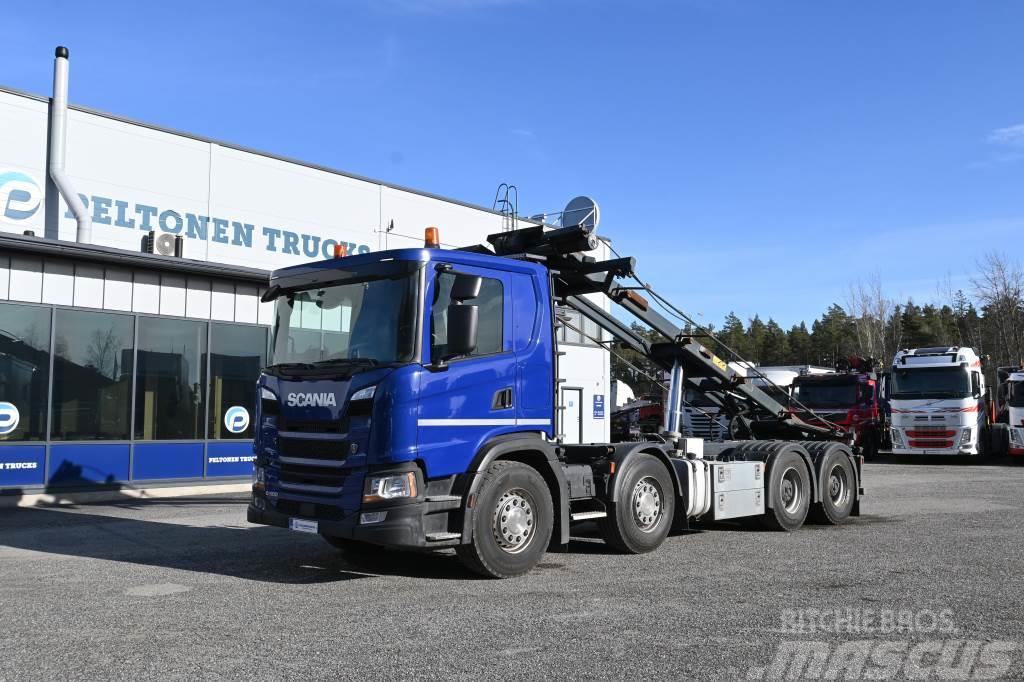 Scania G500 8x4 Euro6 Vaijeri Cable lift demountable trucks