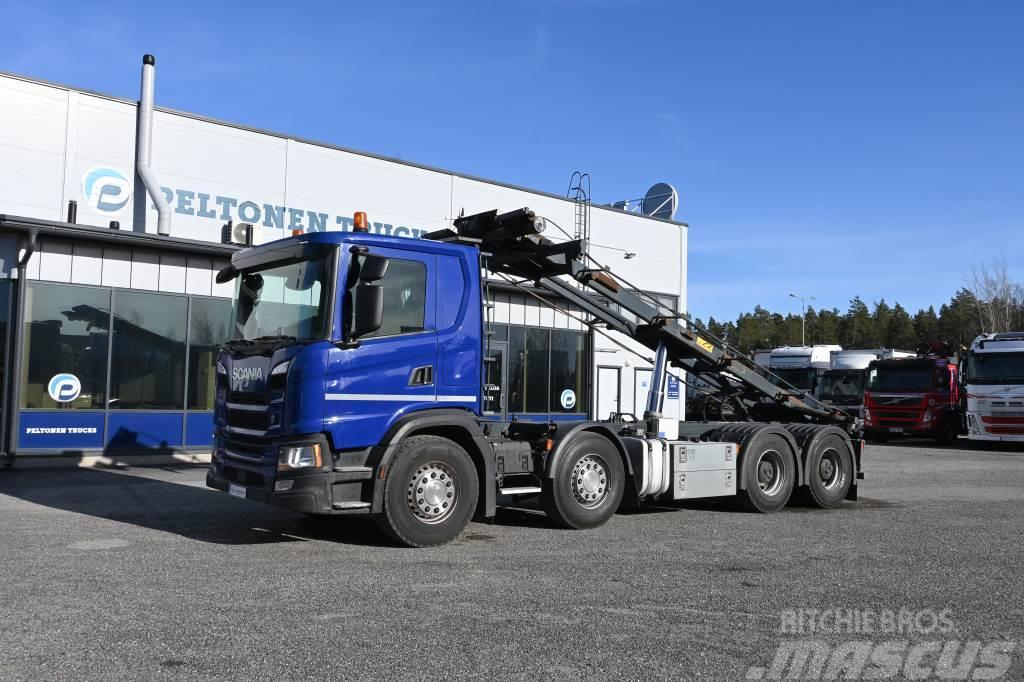 Scania G500 8x4 Euro6 Vaijeri Cable lift demountable trucks