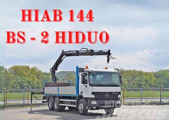 Mercedes-Benz ACTROS 2632 * HIAB 144BS-2HIDUO+FUNK / 6x4 Crane trucks