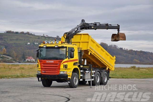 Scania P380 Kipper 5,10m * KRAN + Bordmatic*6x6 Crane trucks