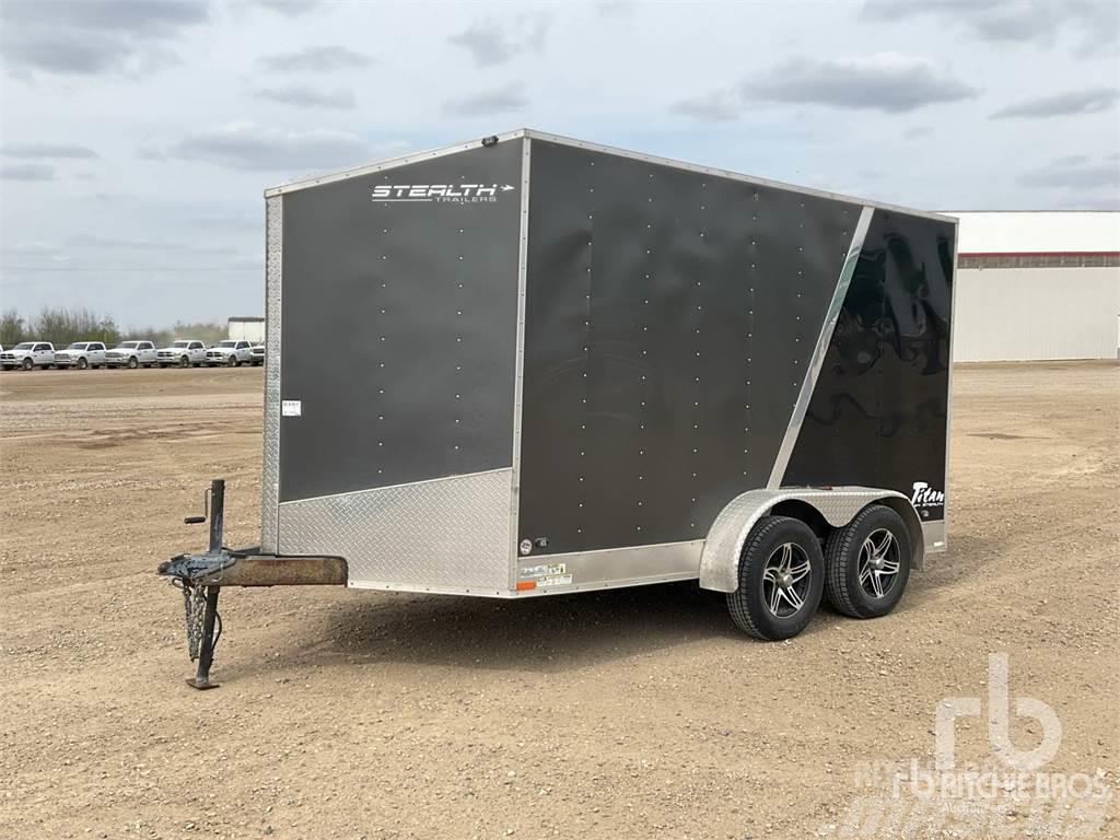  STEALTH ENTERPRISES 14 ft T/A V-Nose Vehicle transport trailers