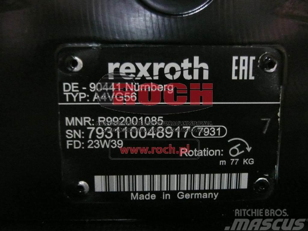 Rexroth AA4VG56 CAT 196-8429 Hydraulics