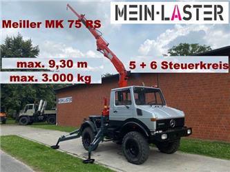 Unimog U 1000 Meiller Kran 75 RS 3.000 kg max. 9,3 m