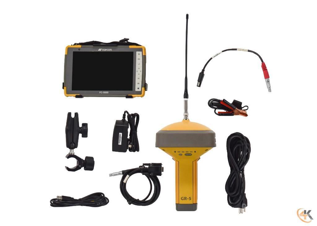 Topcon Single GR-5 UHFII Base/Rover Kit, FC-5000 Pocket3D Other components