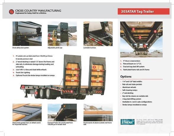  CROSS COUNTRY TRAILERS 303ATAR Low loader-semi-trailers