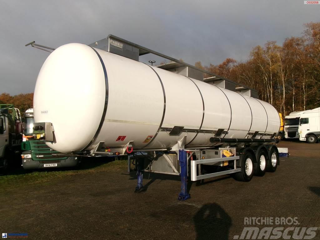 Parcisa Chemical tank inox L4BH 34.3 m3 / 4 comp / Tanker semi-trailers