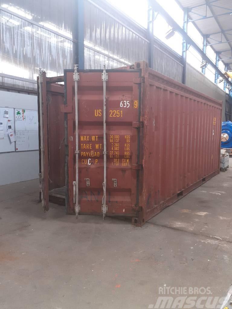  Container Open TOP 20 Pied Storage containers