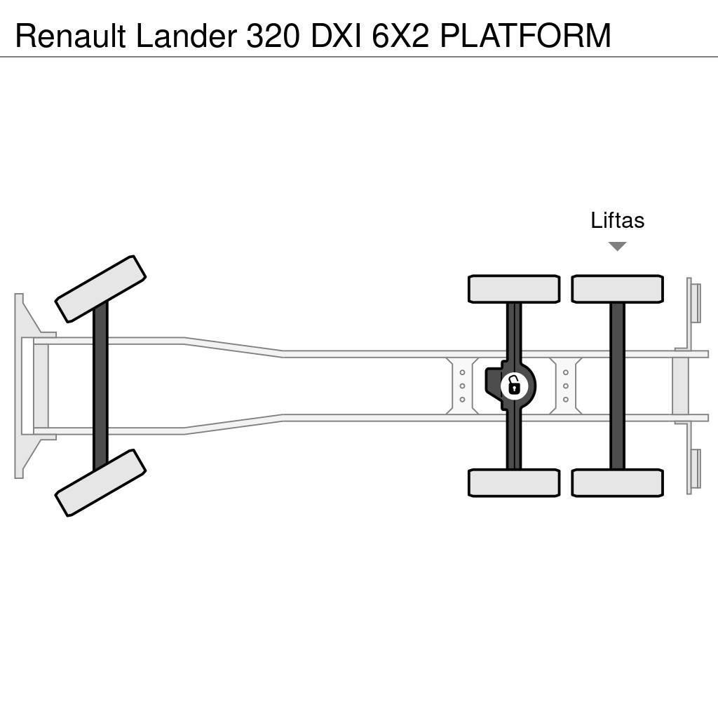 Renault Lander 320 DXI 6X2 PLATFORM Flatbed / Dropside trucks