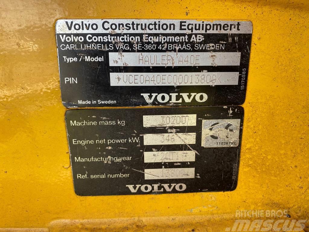 Volvo A40E Articulated Dump Trucks (ADTs)