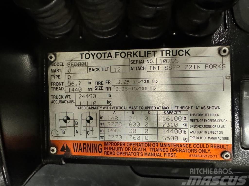 Toyota 8FD80U Forklift trucks - others