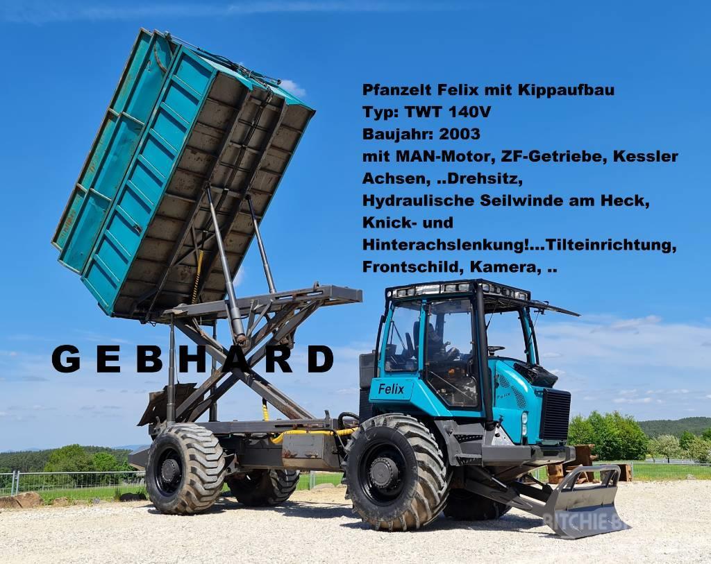 Pfanzelt Felix TWT 140V mit Seiwinde/Kipper/MAN-Motor/ZF-Ge Forestry tractors