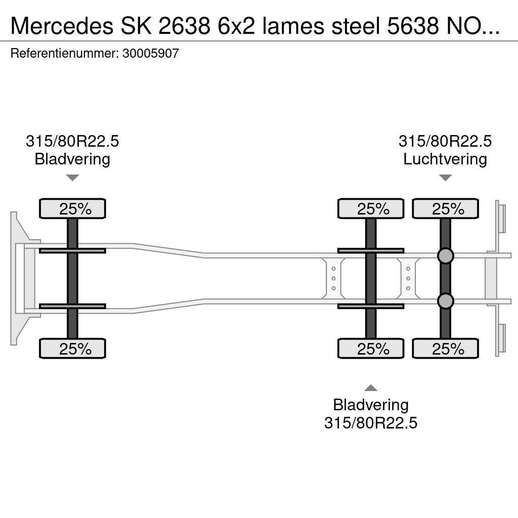 Mercedes-Benz SK 2638 6x2 lames steel 5638 NO 6 x4!! Chassis Cab trucks