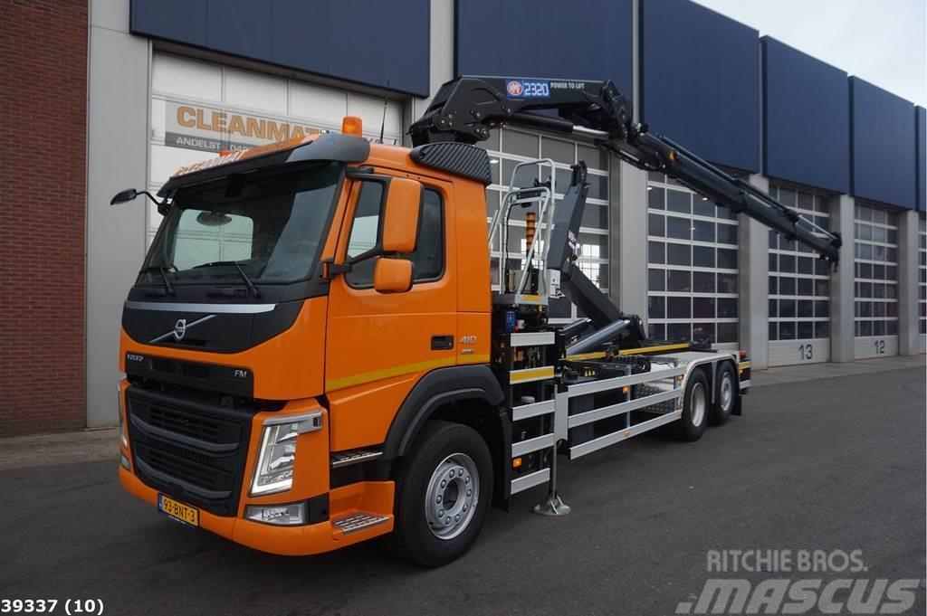 Volvo FM 410 HMF 23 ton/meter laadkraan Hook lift trucks