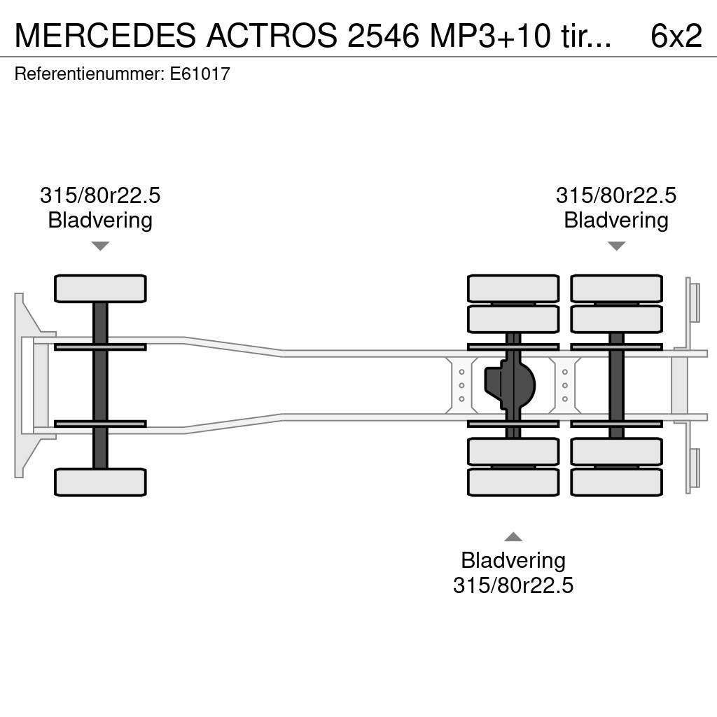 Mercedes-Benz ACTROS 2546 MP3+10 tires/pneus Container Frame trucks