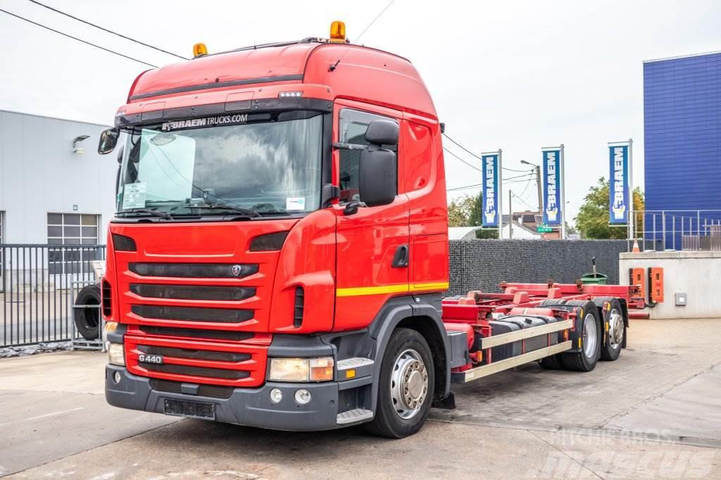 Scania G440-INTARDER - BDF Cable lift demountable trucks
