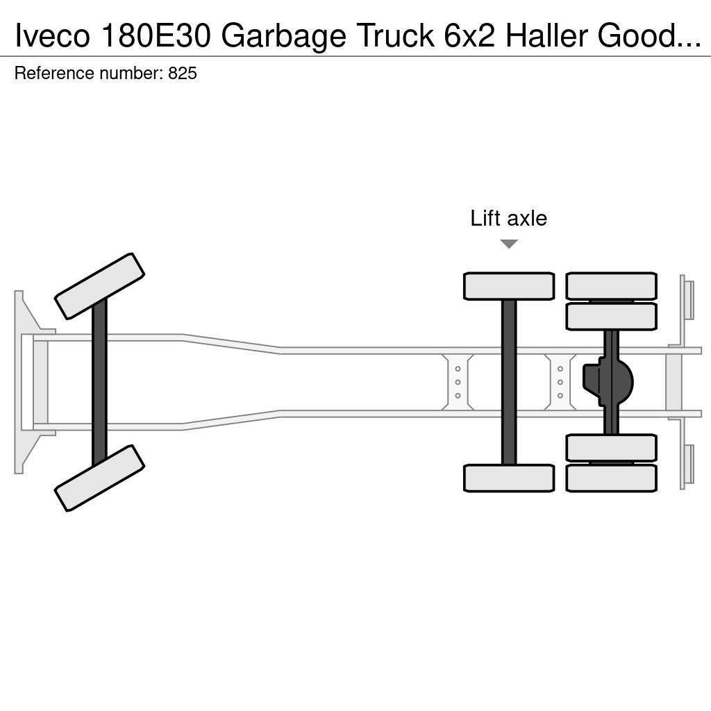 Iveco 180E30 Garbage Truck 6x2 Haller Good Condition Waste trucks