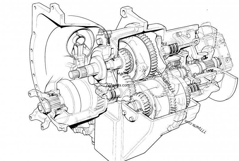 JCB PowerShift gearbox 1:1.495 JCB 542-70 Transmission