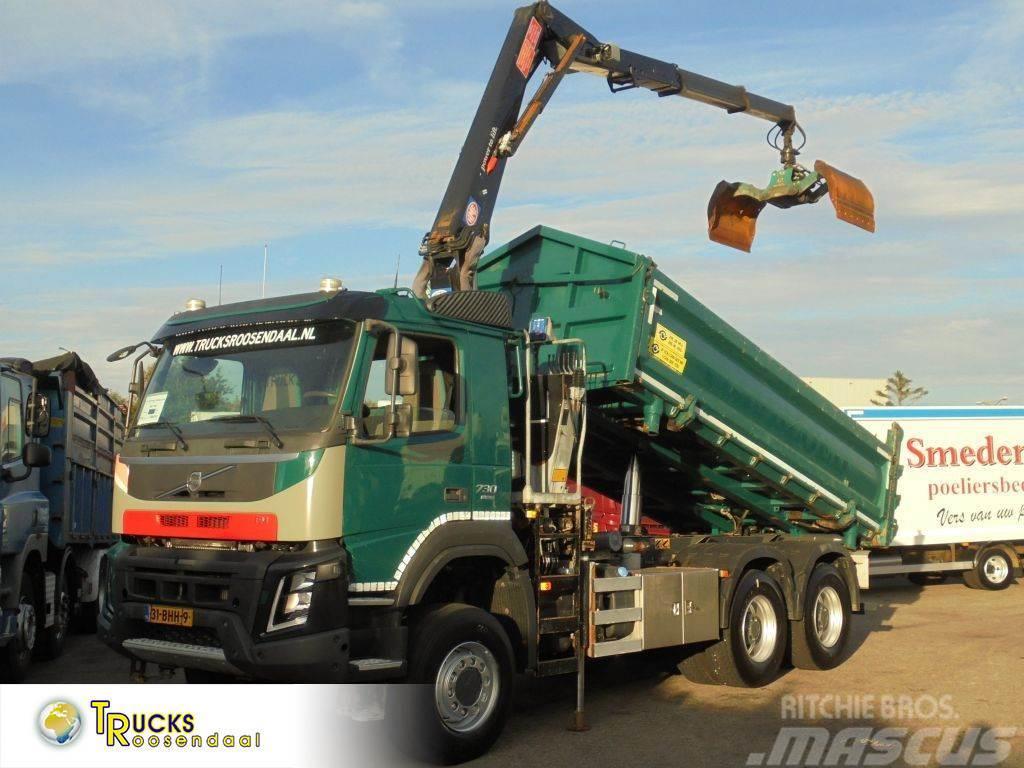 Volvo FM 370 + Euro 6 + HMF Z Crane + 6x6 + Hardox KIPPE All terrain cranes