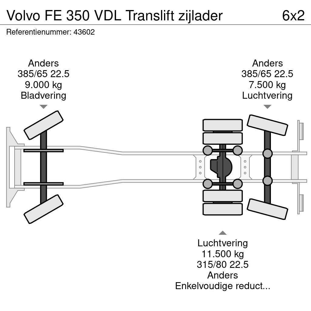 Volvo FE 350 VDL Translift zijlader Waste trucks