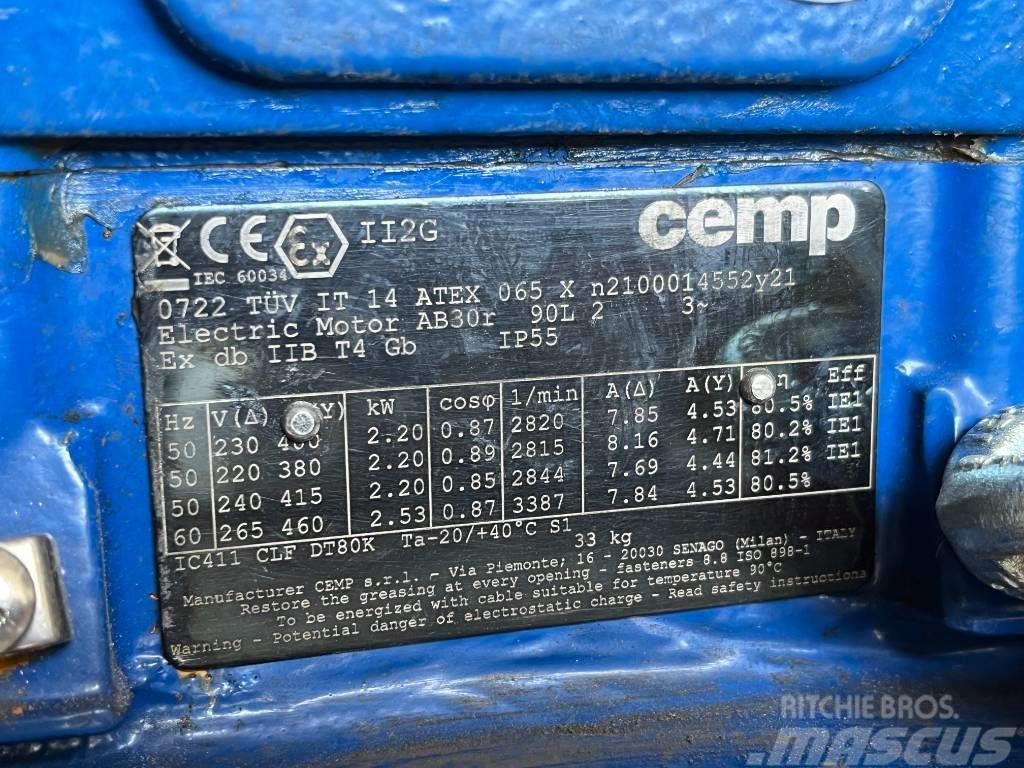  CEMP Electric Motor ATEX 230V 2,2kW 2800RPM Engines