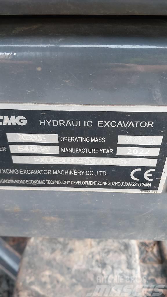 XCMG XE 80 E Midi excavators  7t - 12t